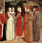 French school the betrothal oil painting